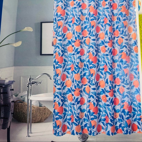Fruit 🍊 all over printed shower curtain - Picture 3 of 8